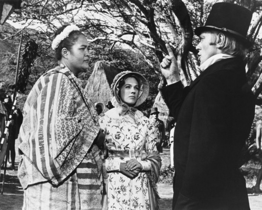 HAWAII, from left,  Jocelyn LaGarde, Julie Andrews, Max Von Sydow, 1966