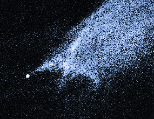 Suspected asteroid collision