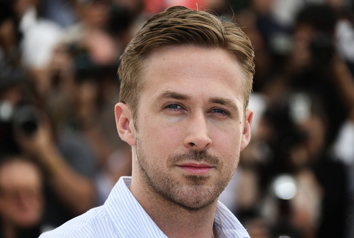 Director Ryan Gosling poses during a photocall for the film 