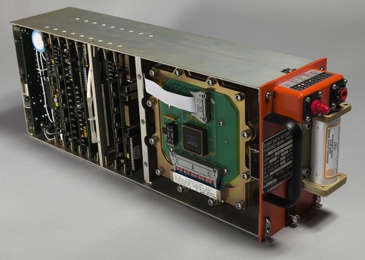 Undated photo shows early 1990s Loral type F1000 Flight Data Recorder