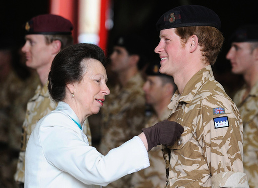 Britain's Prince Harry is awarded the Operational Service Medal for Afghanistan in Windsor