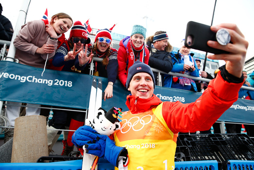Vinter-OL. Olympiske leker i Pyeongchang 2018. Langrenn 4x10 km stafett herrer.