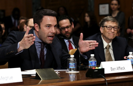 Ben Affleck and Bill Gates testify before a Senate Appropriations State, Foreign Operations and Related Programs Subcommittee hearing