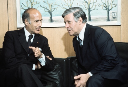 German Chancellor Schmidt and Giscard d'Estaing in Bonn
