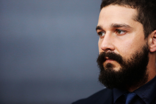 Cast member LaBeouf is pictured on the red carpet at the premier of 
