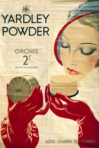 Poster advertising Yardley powder