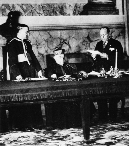 Vertragsunterzeichnung Lateranverträge - Signing of the Lateran Treaty 11.02.1929 -