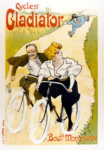Poster design for Gladiator Cycles