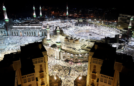 General view of the Kaaba at the Grand Mosque in Mecca