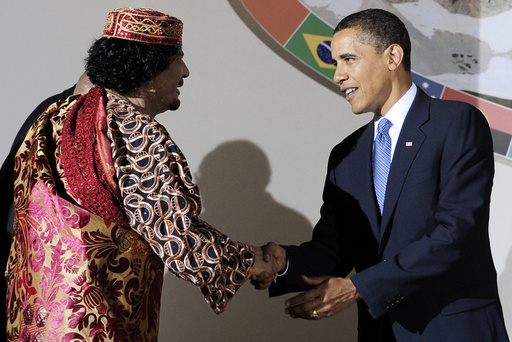 Muammar Gaddafi, Barack Obama