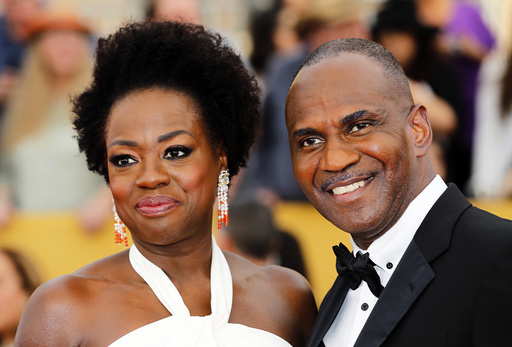 Viola Davis and Julius Tennon arrive at the 21st annual Screen Actors Guild Awards in Los Angeles