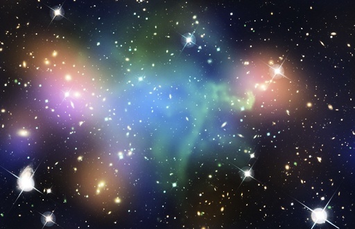 Abell 520 galaxy cluster, composite image