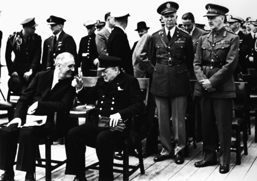 Atlantik-Charta, Roosevelt Churchill u.a - Atlantic Charter / Roosevelt and Churchill. - Charte de l'Atl., Roosevelt et Churchill