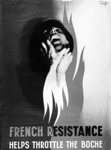 Plakat der frz. Resistance, 1944. - French Resistance Poster / WWII / 1944 -