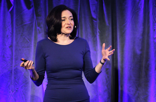 Facebook COO Sandberg delivers a keynote address at Facebook's 