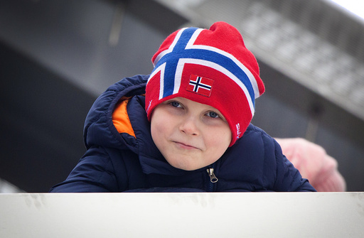 Members of the Norwegian Royal Family attend the Holmenkollen Ski Championship.