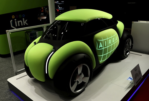 Toyoda Gosei Co Ltd's personal mobility concept airbag car 