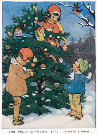 Children With Christmas Tree