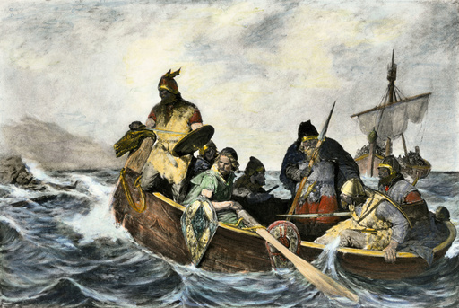 Leif Erikssen off the coast of Vineland