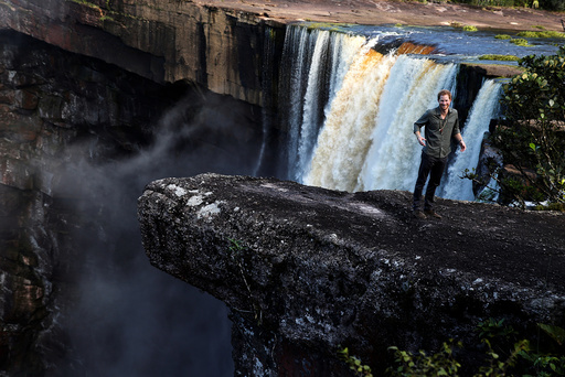 Britain's Prince Harry visits Kaieteur Falls during an official visit in Guyana