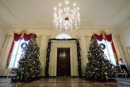Holiday decorations at the White House