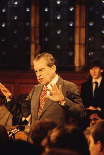 Richard Nixon speaking, Oxford