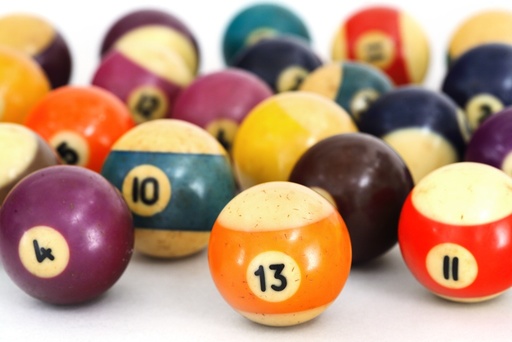 Celluloid billiard balls