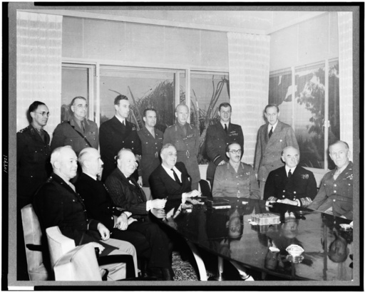 Konferenz v.Casablanca 1943/Gruppenbild - Casablanca Conference 1943 / Group Photo -