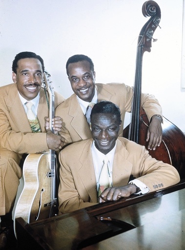The Nat King Cole Trio: Oscar Moore, Nat King Cond and Johnny Miller, circa 1949.