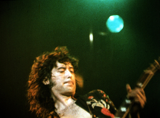 THE SONG REMAINS THE SAME, Jimmy Page of Led Zeppelin, 1976