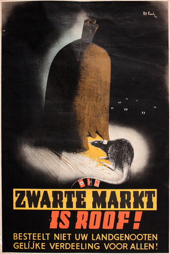 Dutch poster warning against the Black Market