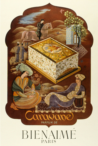 Poster design for Caravane perfume by Bienaime