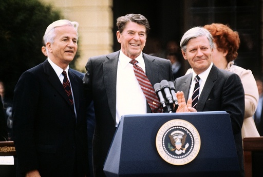 US President Reagan in Berlin 1982
