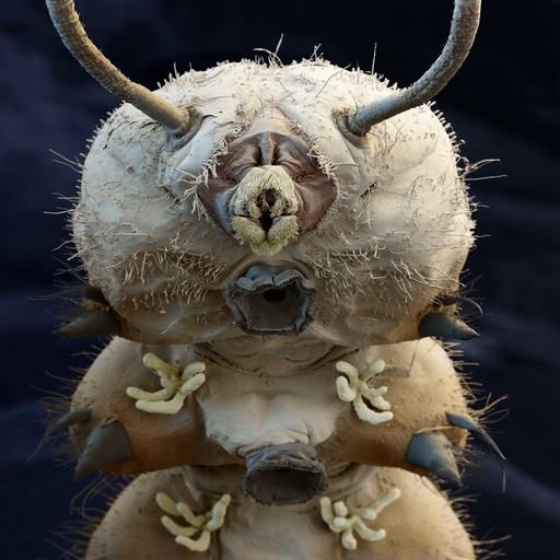 Net-winged midge larva, SEM