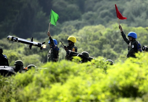 Taiwan holds military drill simulating attack by China