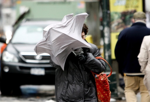 Freezing rain in New York City