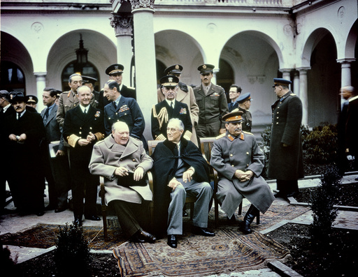 Konferenz v.Jalta/Stalin,Roose,Churchill - Stalin,Roosevelt,Churchill/ Yalta / 1945 - Conf. Yalta/ Staline,Roosevelt,Churchill