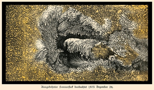 Langley's sunspot observation, 1873