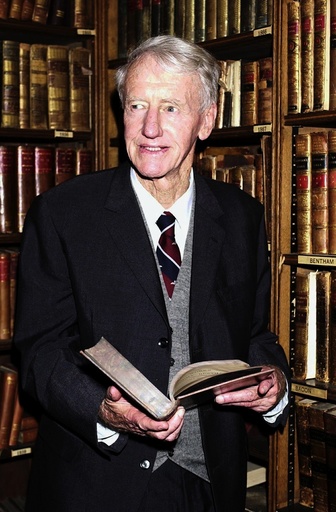 Former Prime Minister of Southern Rhodesia Ian Smith Pictured at the Oxford union. - Britain