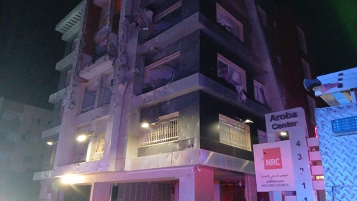 NRC Flyktninghjelpen-kontor rammet av angrep i Tyr i Libanon.