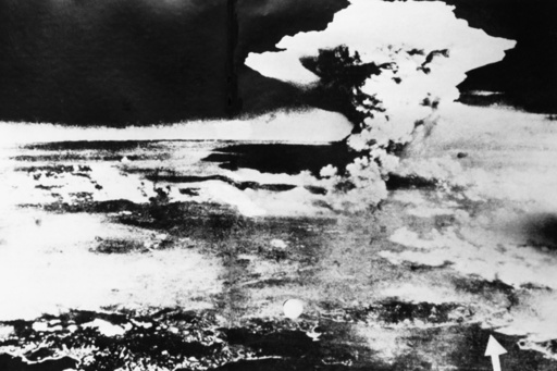 Atompilz über Hiroshima / Foto - Mushroom cloud over Hiroshima / Photo - Deuxième Guerre mondiale / Guerre du Pac