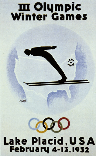 Winterolympiade 1932 Lake Placid /Plakat - Winter Olympics 1932 Lake Placid /Poster -