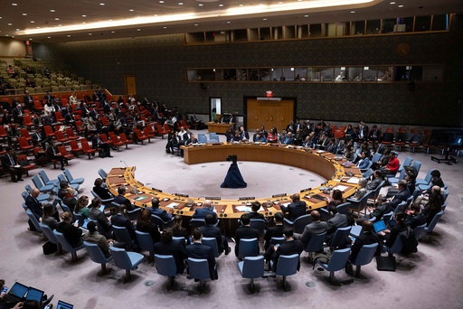 Sikkerhetsrådet samlet i FN-bygningen fredag. Foto: Yuki Iwamura / AP / NTB