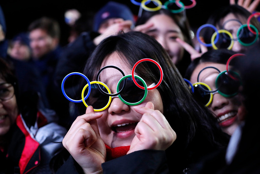Vinter-OL. Olympiske leker i Pyeongchang 2018. Medaljeseremoni.