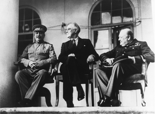 Konferenz von Teheran 1943 - Stalin,Churchill,ett. / Teheran / 1943 - Stalin,Churchill,etc. / Téhéran / 1943