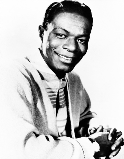American singer and musician Nat King Cole.