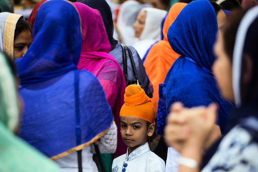 Sikh devotees attend an event in Nairobi