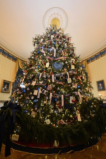 Holiday decorations at the White House