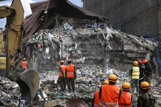 Building collapses in Nairobi