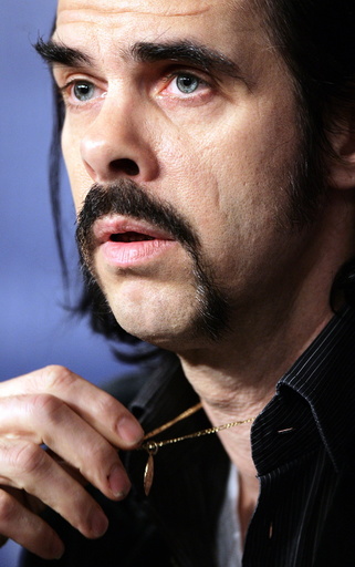 Australian musician and author Nick Cave attends a news conference at the 56th Berlinale International Film Festival in Berlin